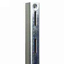 95.75" PRO Value Heavy-Duty Single Slot Shelf Standard, Brushed Zinc Finish 10/Box