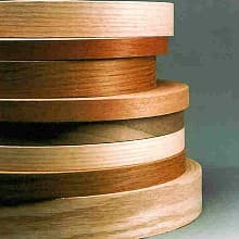 Wood Veneer Pre-Glued Edgebanding, Unfinished, 5/8" Width, 250' Roll