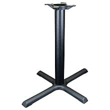 22" Wide x 28-1/4" High 2000 Series X-Style Table Base, Black Matte Wrinkle