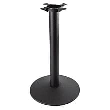 22" Wide x 28-1/4" High 3000 Series Round Dome Style Table Base, Black Matte Wrinkle