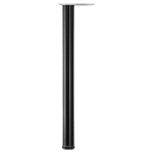 2-3/8" Diameter x 34-1/4" High Hamburg Table Leg, Glossy Black