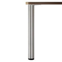 3" Diameter x 27-3/4" High Heidelberg Single Table Leg, Brushed Steel