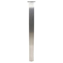 3-1/8" Wide x 40-3/4" High Square Rockwell Table Leg Set, Stainless Steel, 4/Set