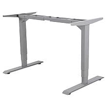39.4" - 70.9" Wide x 30" Deep T-Style Electric Desk Frame, Gray