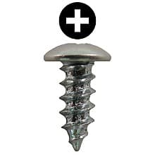 #8 x 7/16" Truss Head Hinge Edge Screws, Phillips Drive Type A Thread and Sharp Point, Zinc, Box of 20 Thousand by Quickscrews