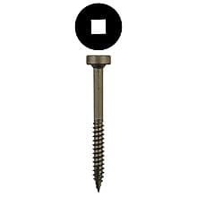 Quickscrews Modified Pan Head Face Frame/Pocket-Hole Screws, Square Drive Fine Thread and Type 17 Auger Point