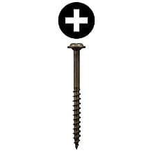 Quickscrews Flat Head Assembly Screws, Phillips Drive Coarse Thread and Sharp Point