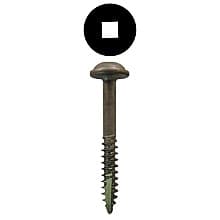 Quickscrews Round Washer Head Face Frame/Pocket-Hole Screws, Square Drive Fine Thread and Type 17 Auger Point