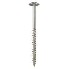 2-1/2" x #10 Round Washer Head Square/Phillips Drive Cabinet Install Screw, Coarse Thread and Double Type 17 Point, Zinc, Box of 1.5 Thousand