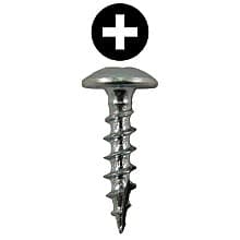 Quickscrews Truss Head Hinge Edge Screws, Phillips Drive Coarse Thread and Type 17 Auger Point