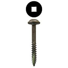 Quickscrews Round Washer Head Face Frame/Pocket-Hole Screws, Square Drive Fine Thread and Type 17 Auger Point