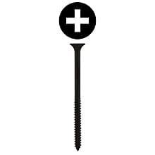 Quickscrews Bugle Head Installation Screws, Phillips Drive Fine Thread and Type 17 Auger Point