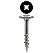 Quickscrews Large Round Washer Head Drawer Front Adjusting Screws, Square/Phillips Drive Coarse Thread and Sharp Point