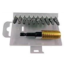 11-Piece Quickbit Insert Kit with Super Magnetic Bit Holder