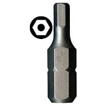 1" Hex Tamper Proof Drive Insert Bit, 3/32" Shank (10/Pack)