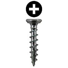 Quickscrews Flat Head Undercut Screws, Phillips Drive Coarse Thread and Type 17 Auger Point