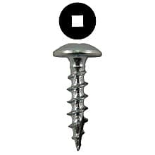 Quickscrews Truss Head Compact Hinge Screws, Square Drive Coarse Thread and Type 17 Auger Point