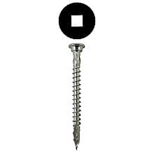 Quickscrews Funnel Head Assembly Screws, Square Drive Coarse Thread and Type 17 Auger Point