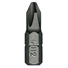 #2 x 1" Phillips Drive Insert Bit (100/Pack)