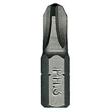 #3 x 1" Phillips Drive Insert Bit (100/Pack)