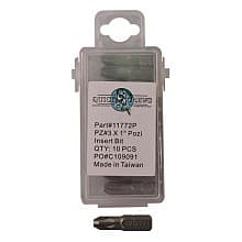 #3 x 1" Pozi Drive Insert Bit (10/Box)