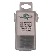 #2 x 1" Square Drive Impact Insert Bit (10/Box)
