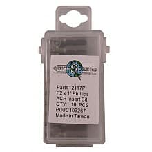 #2 x 1" Phillips ACR Drive Insert Bit (10/Box)