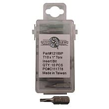T10 x 1" Torx Drive Insert Bit (10/Box)