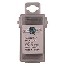 T40 x 1" Torx Drive Insert Bit (10/Box)