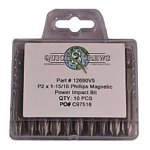#2 x 1-15/16" Phillips Drive Magnetic Power Impact Bit (10/Box)