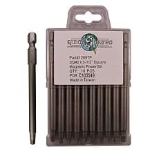 #2 x 3-1/2" Square Drive Magnetic Power Bit (10/Box)