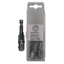 3" Hex Drive Extension Bit, 1/4" - 1/2" Shank (3/Box)