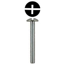 Quickscrews Truss Head Machine Screws, Phillips/Slotted Drive #10-32 Thread and Blunt Point