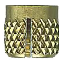 #10-32 x 1/4" Knurled Insert, Brass, 500/Pack