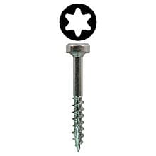 Quickscrews Modified Pan Head Face Frame/Pocket-Hole Screws, Torx Drive Coarse Thread and Type 17 Auger Point