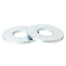 5/16" Flat Washer, Zinc Box of 100