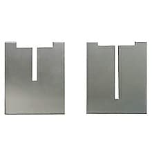 EH Series 2" Counter Support Face Plate, Clear Anodized Finish