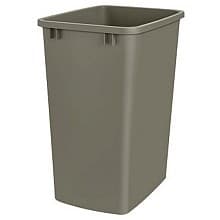 Double Bin 35 QT Replacement Waste Bin for Trash System, Champagne