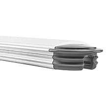 Infinex Plastic Recessed End Cap Set, Gray
