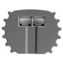 Infinex Plastic Round End Cap Set , Gray