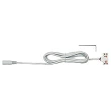 T649 Tee Starter Cord with Barrel Connector for COB FlexTape, 79", White