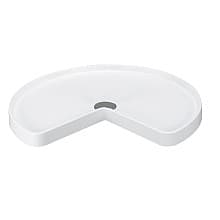 28" Kidney 1 Tray Value Line Lazy Susan, Tray Only, Almond