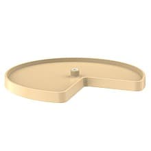 Value Line 32" Kidney 1 Tray Lazy Susan, Almond