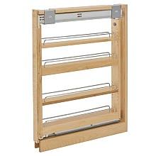 30" 4-Shelf Filler Pullout Organizer with BLUMOTION Soft-Closing, Wood