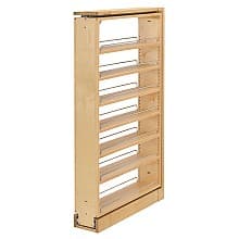 6" x 44-1/2" 7-Shelf Filler Pullout Organizer, Wood