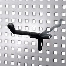 434 Extension Single Hook, Rubberized Black (5/Box)