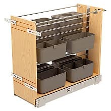 8-5/8" 444 Modular Base Cabinet Pull-Out Organizer with Soft-Close