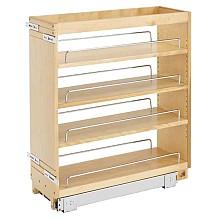 3-Shelf Pullout Organizer with Rails, Wood