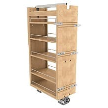 11" 5-Shelf Tall Cabinet Pullout Pantry Organizer with Fulterer Soft-Close Slide