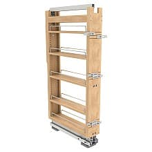 5" 5-Shelf Tall Cabinet Pullout Pantry Organizer with Fulterer Soft-Close Slide